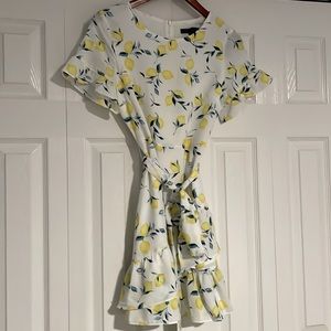Lemon yellow summer dress